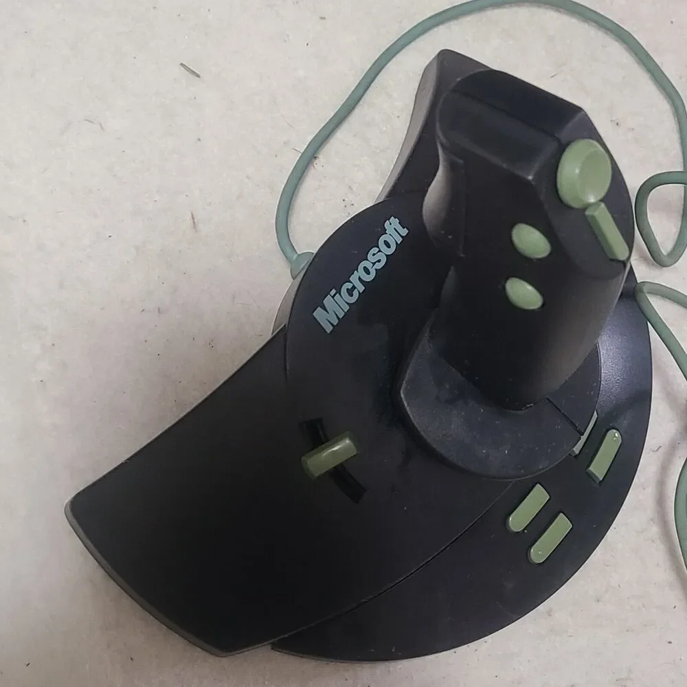 Vintage Microsoft Sidewinder 3D Pro . For PC Gameport Joystick Flight Simulator